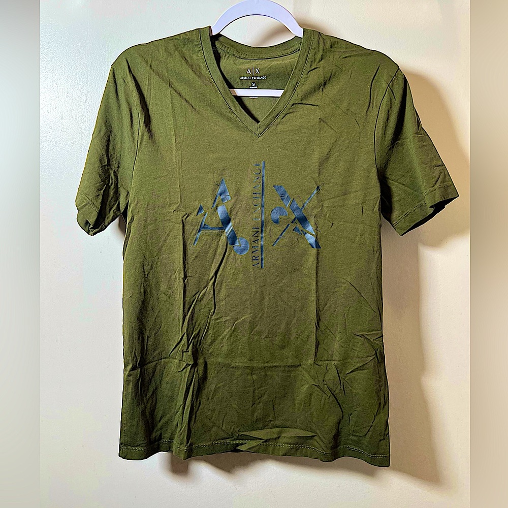 Armani Exchange logo tee